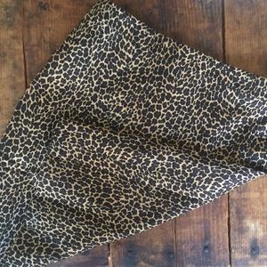 J.crew leopard skirt